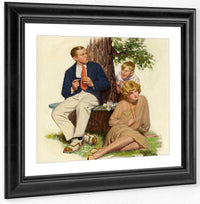 She Loves Me ...She Loves Me Not By Leslie Thrasher Fine Art Print