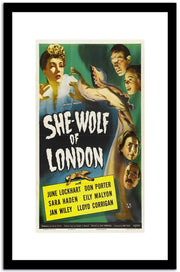 She Wole Of London  Vintage Poster Fine Art Print