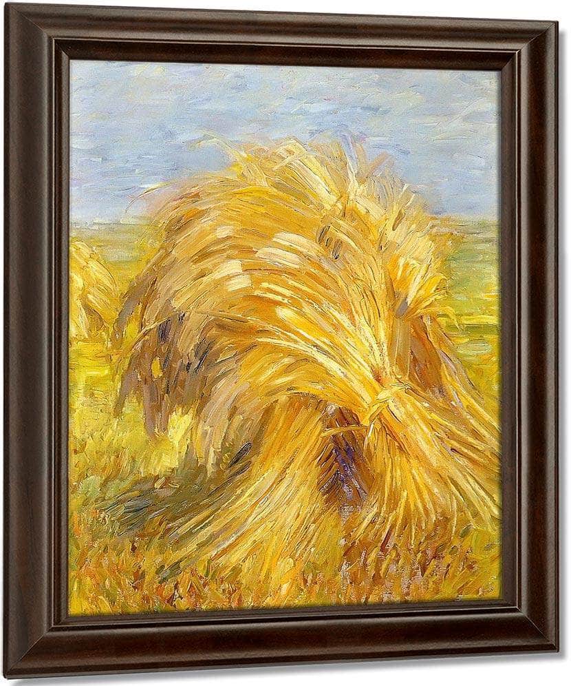 Sheaves Of Grain By Franz Marc Fine Art Print