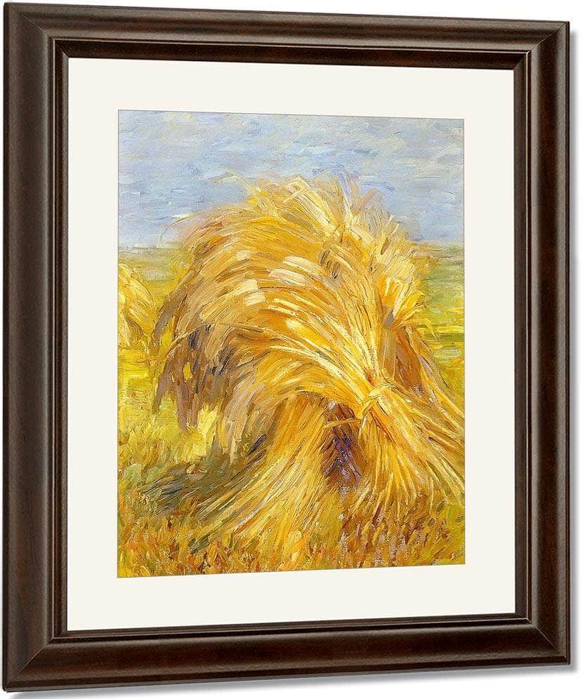 Sheaves Of Grain By Franz Marc Fine Art Print