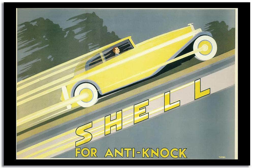 Shell  Vintage Posterb Fine Art Print
