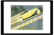 Shell  Vintage Posterb Fine Art Print