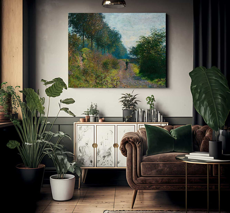Sheltered Path By Monet Claude Fine Art Print