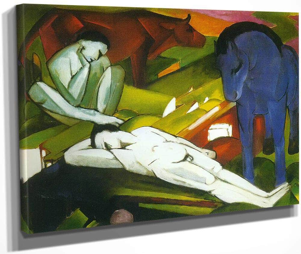 Sheperds By Franz Marc Fine Art Print