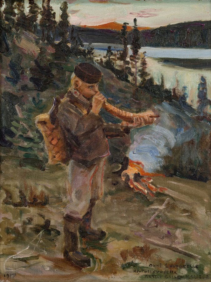 Shepherd Boy From Paanajarvi By Akseli Gallen Kallela Fine Art Print