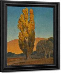Shifting Light On A Poplar By Maynard Dixon Fine Art Print