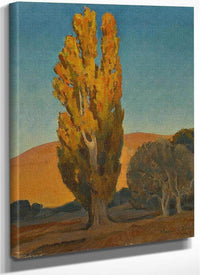 Shifting Light On A Poplar By Maynard Dixon Fine Art Print