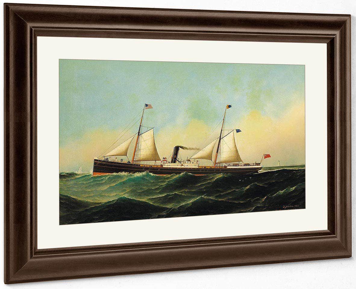 Ship Jona 1884 By Antonio Jacobsen Fine Art Print