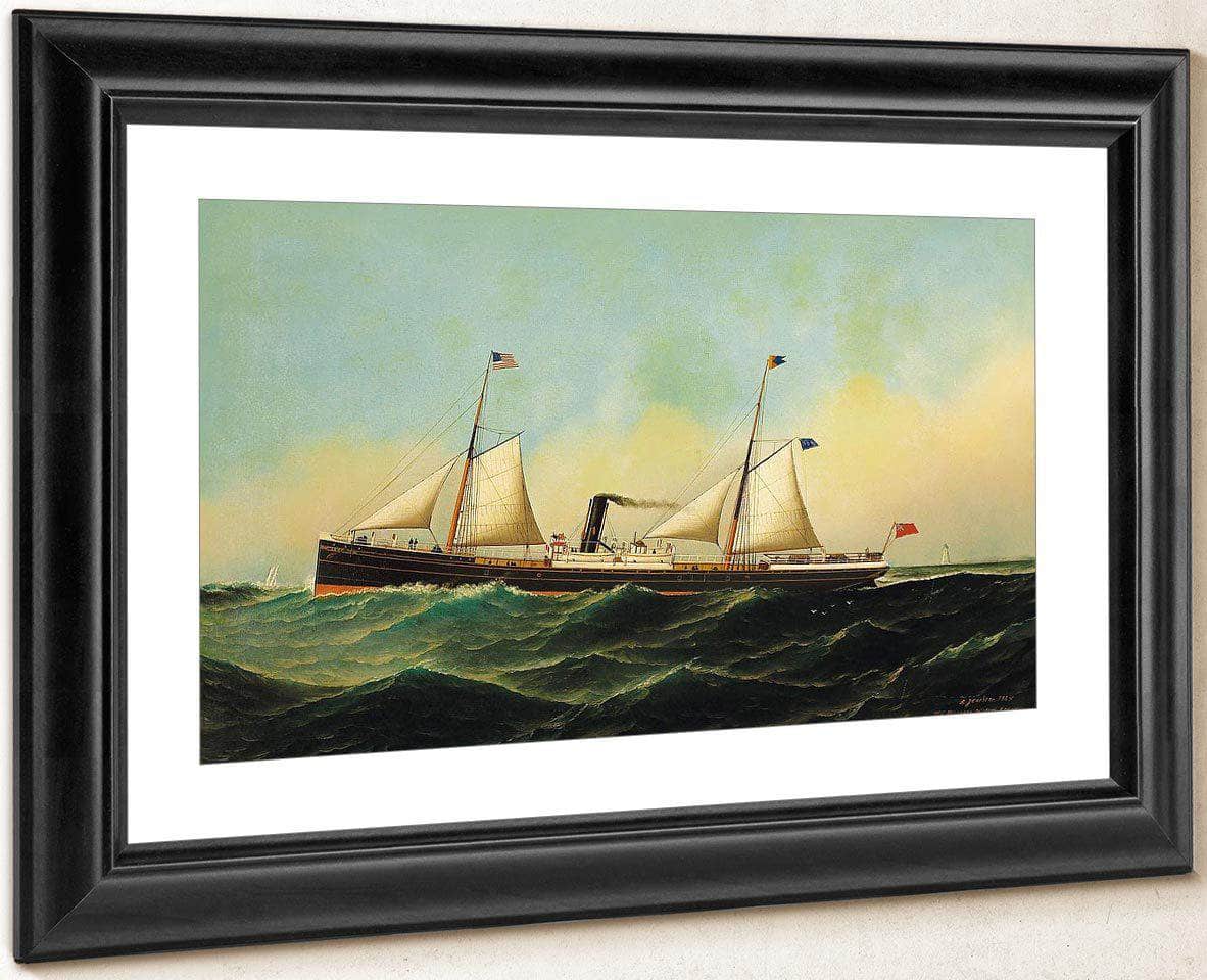 Ship Jona 1884 By Antonio Jacobsen Fine Art Print