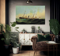 Ship Jona 1884 By Antonio Jacobsen Fine Art Print