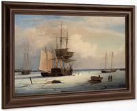 Ships In Ice By Fitz Henry Lane Fine Art Print