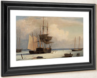 Ships In Ice By Fitz Henry Lane Fine Art Print