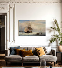 Ships In Ice By Fitz Henry Lane Fine Art Print