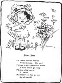 Shoo Bees! Illustrated By Grace G Drayton Fine Art Print