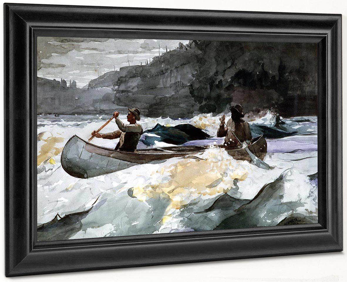 Shooting The Rapids By Winslow Homer Fine Art Print