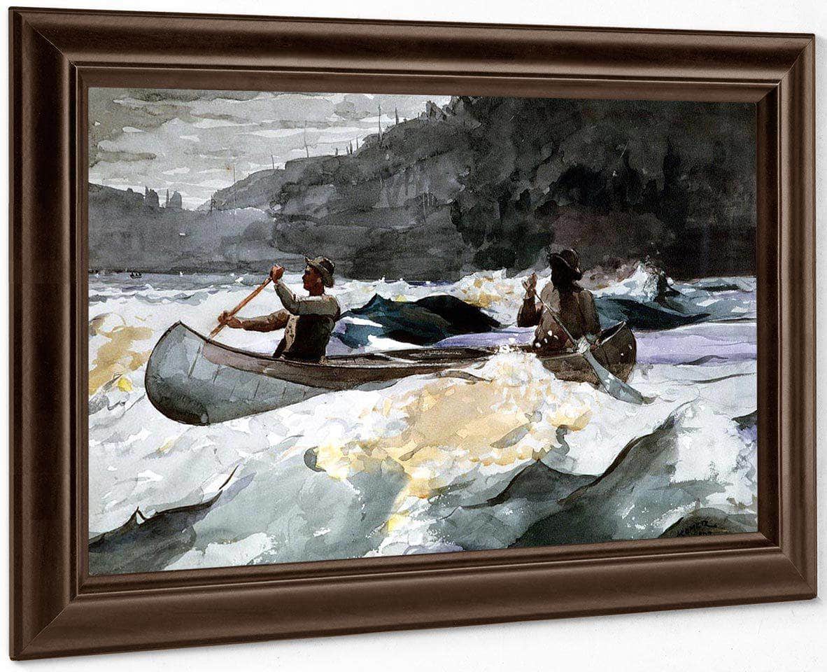 Shooting The Rapids By Winslow Homer Fine Art Print