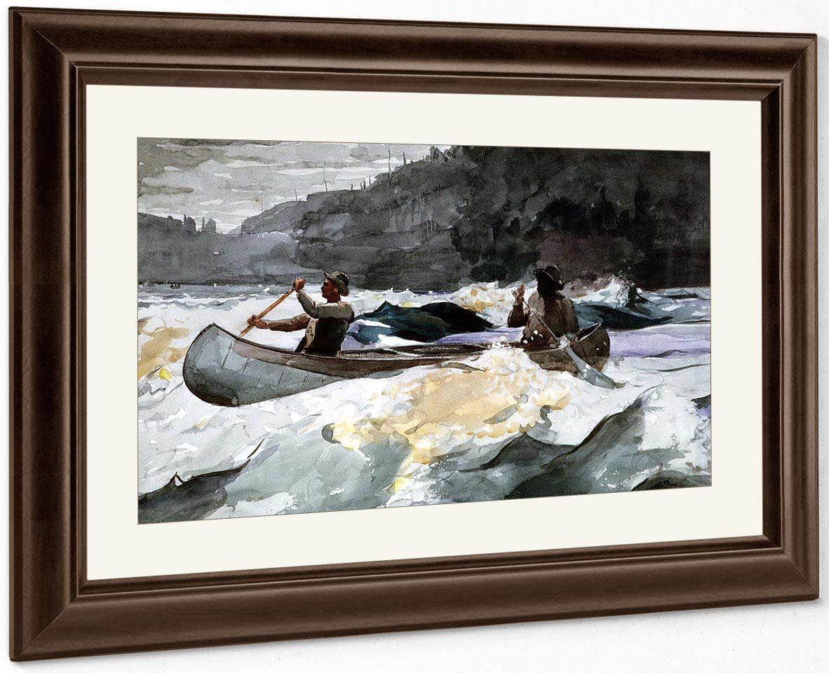 Shooting The Rapids By Winslow Homer Fine Art Print
