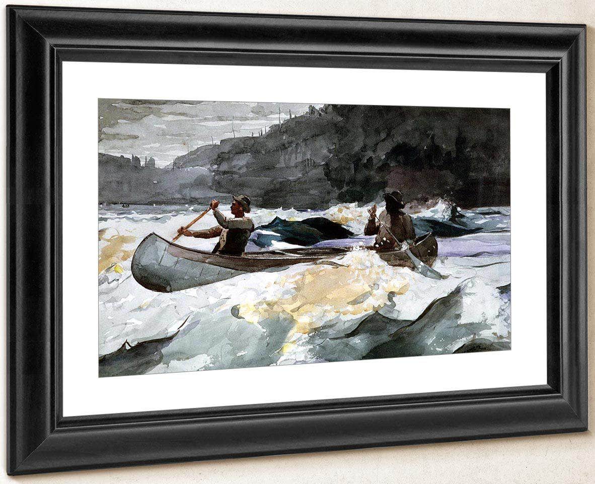 Shooting The Rapids By Winslow Homer Fine Art Print