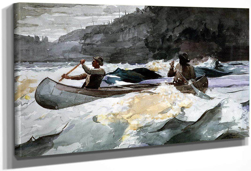 Shooting The Rapids By Winslow Homer Fine Art Print