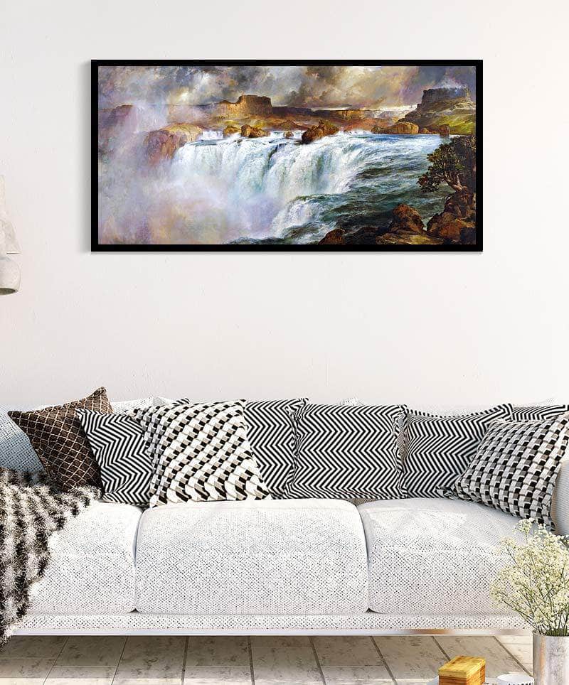 Shoshone Falls On The Snake River Painting Thomas Moran Canvas Art Fine Art Print