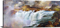 Shoshone Falls On The Snake River Painting Thomas Moran Canvas Art Fine Art Print