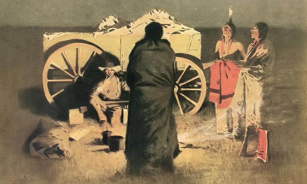 Shotgun Hospitality By Frederic Remington Fine Art Print