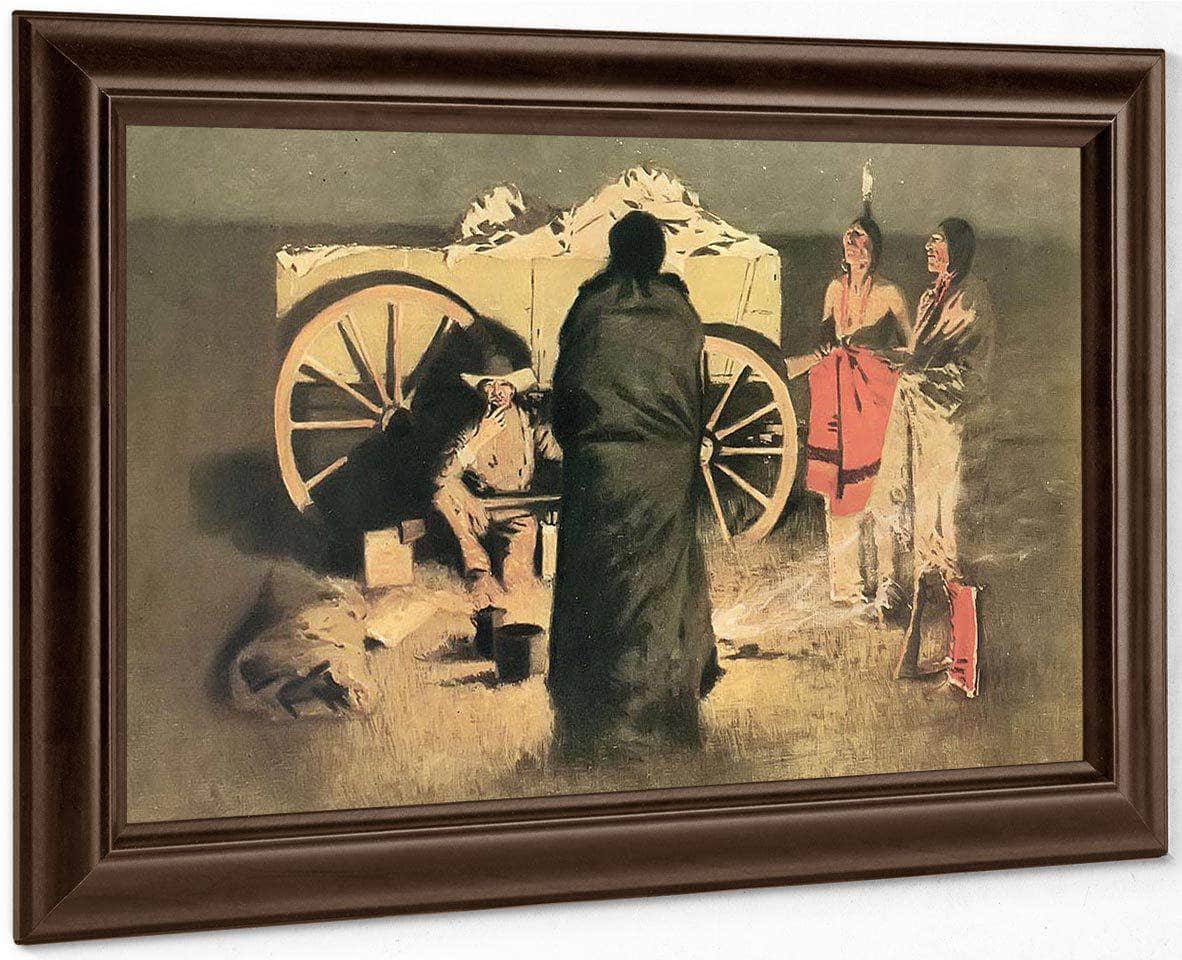Shotgun Hospitality By Frederic Remington Fine Art Print