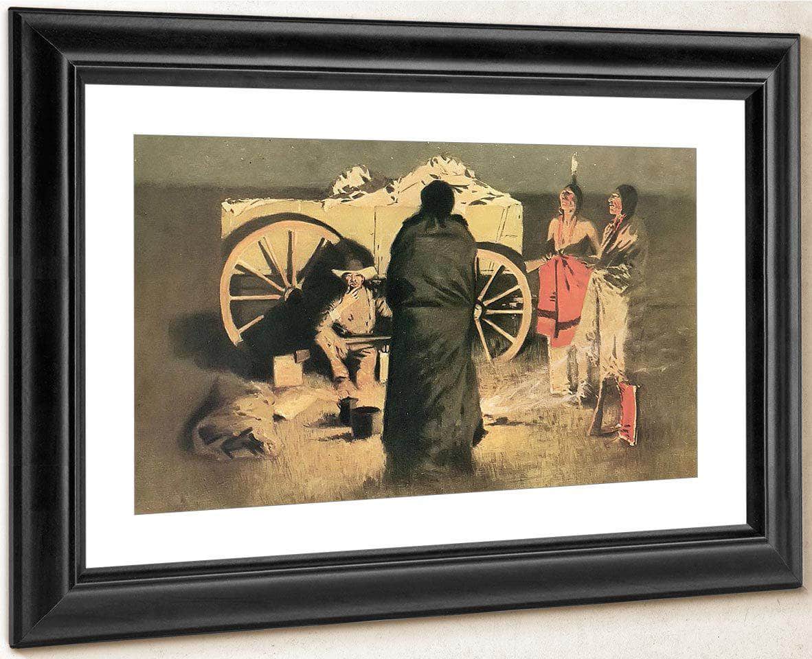 Shotgun Hospitality By Frederic Remington Fine Art Print