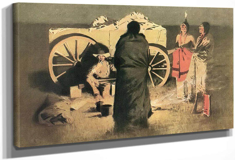 Shotgun Hospitality By Frederic Remington Fine Art Print