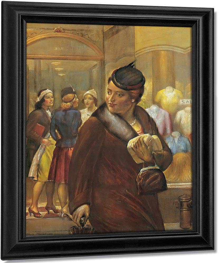 Show Window No 2 By Kenneth Hayes Miller Fine Art Print