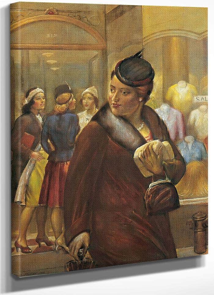 Show Window No 2 By Kenneth Hayes Miller Fine Art Print