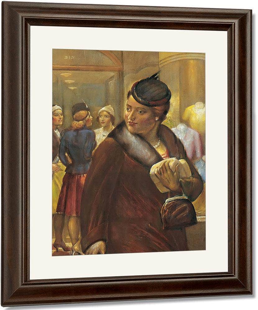 Show Window No 2 By Kenneth Hayes Miller Fine Art Print