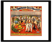 Shows Combined  Vintage Circus Poster Fine Art Print
