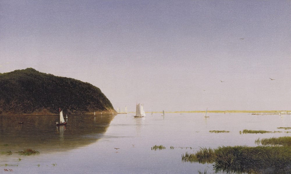 Shrewsbury River, New Jersey By John Frederick Kensett Fine Art Print