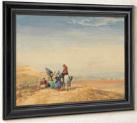 Shrimpers On Lancaster Sands By David Cox Fine Art Print