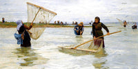 Shrimpers Painting Lionel Percy Smythe Canvas Art Fine Art Print