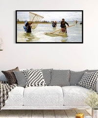 Shrimpers Painting Lionel Percy Smythe Canvas Art Fine Art Print