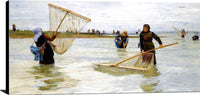 Shrimpers Painting Lionel Percy Smythe Canvas Art Fine Art Print