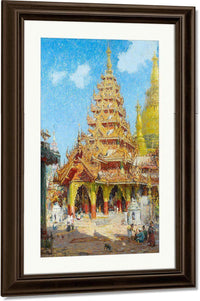 Shwe Dagon Pagoda, Burma By Colin Campbell Cooper Fine Art Print