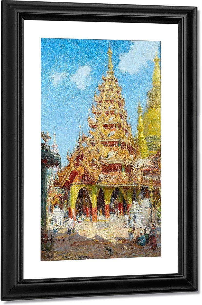 Shwe Dagon Pagoda, Burma By Colin Campbell Cooper Fine Art Print
