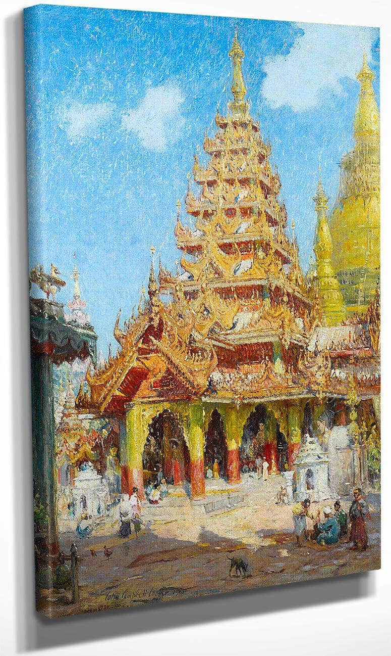 Shwe Dagon Pagoda, Burma By Colin Campbell Cooper Fine Art Print
