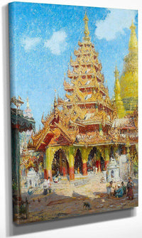Shwe Dagon Pagoda, Burma By Colin Campbell Cooper Fine Art Print