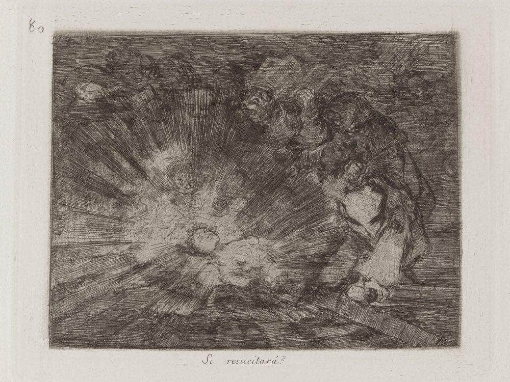 Si Resucitara  (Will She Rise Again) Plate 80 From Los Desastres De La Guerra (The Disasters Of War) By Francisco De Goya Fine Art Print