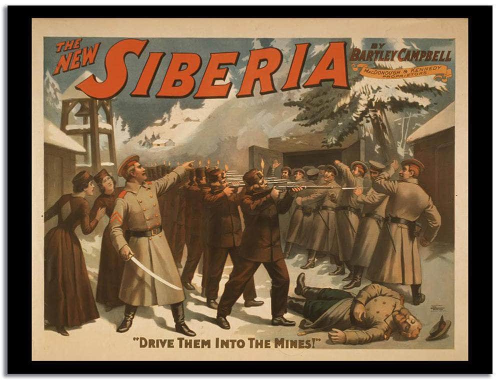 Siberia  Vintage Poster Fine Art Print