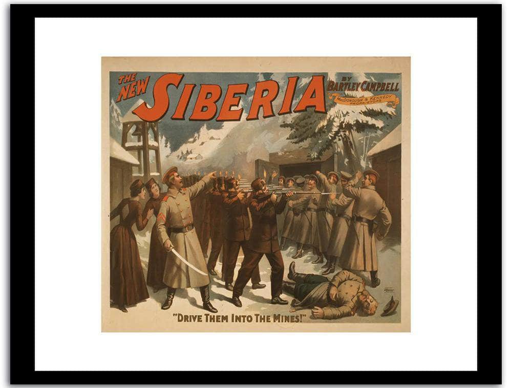 Siberia  Vintage Poster Fine Art Print