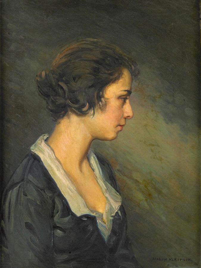 Sicilian Girl, C. 1919 By Joseph Kleitsch Fine Art Print