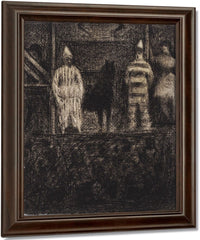 Sidewalk Show By Georges Pierre Seurat Fine Art Print