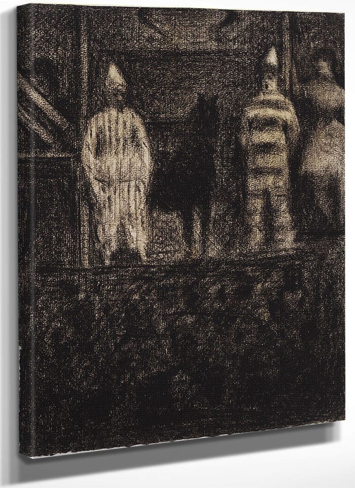 Sidewalk Show By Georges Pierre Seurat Fine Art Print