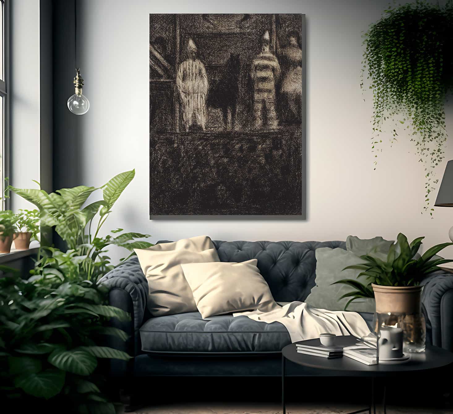 Sidewalk Show By Georges Pierre Seurat Fine Art Print