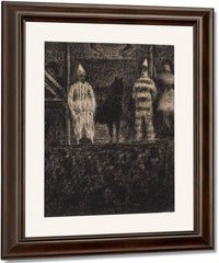 Sidewalk Show By Georges Pierre Seurat Fine Art Print